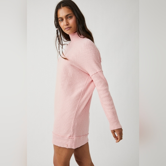 WE THE FREE* Casey tunic pullover sweater top long sleeve mock neck ribbed cotto - Picture 5 of 15